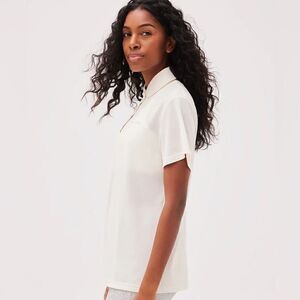 Outdoor Voices Birdie Polo Shirt Women's Black NWT